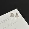 Elegant Chinese-Style Crushed Ice Bing Hulu Earrings: Sweet, Luxurious, Compact, Versatile, High-End Jewelry for Women.