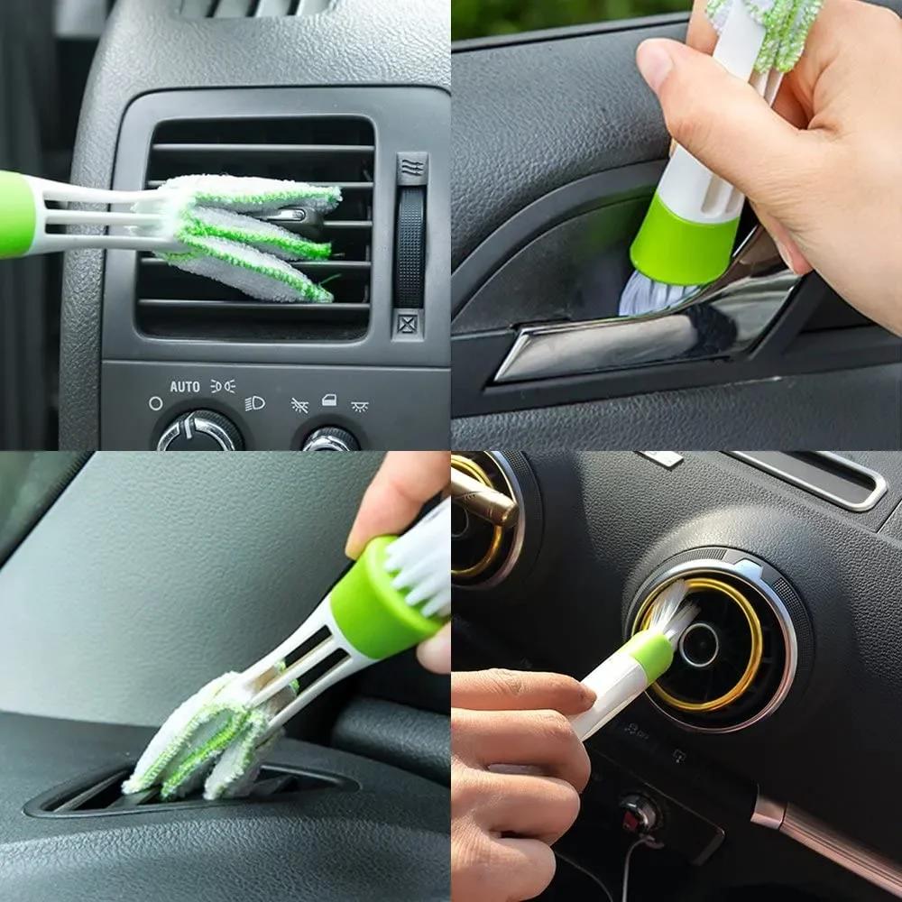 1pcs Car Cleaning Brush Air Conditioning Vent Brush Cleaning Air Outlet Vent Wash Brushes Universal Car Interior Detailing Tools