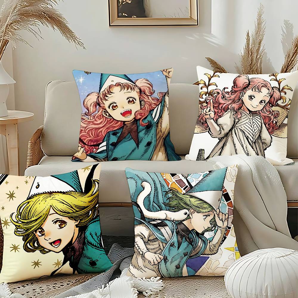 Anime W-Witch H-Hat A-Atelier Throw Pillow Covers Pattern Cushion Cover Suitable For Sofa Bedroom Car Pillow Cover