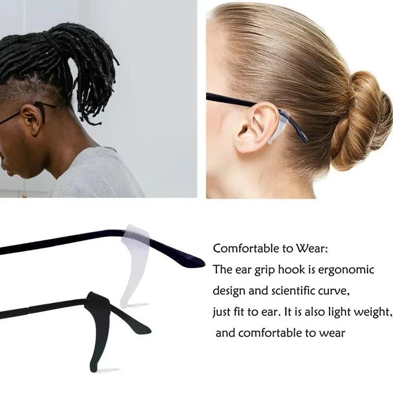 Anti-slip Silicone Ear Grip Glasses Eyeglasses Leg Ear Hook Stopper Bracket Fastener Accessories Anti-fall Eyewear Holder Accessories