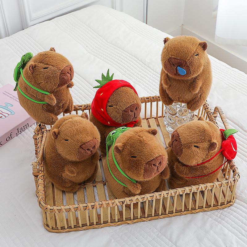 Snot Bear Kapibala Doll Plush Toy Maillard Capybara Doll Kapibala Pillow