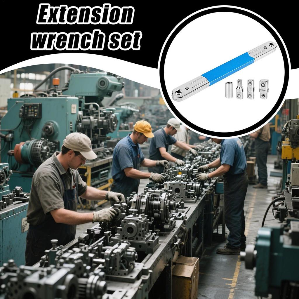 Off Set Extension Wrench Socket Spanner Extender Socket Ratchet Wrench Extender For Tight Space Motorcycle Servicing Automotive
