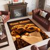 Family Friends Theme Crystal Velvet Rug Personalized Custom Name Text Soft Floor Mat Home Decor