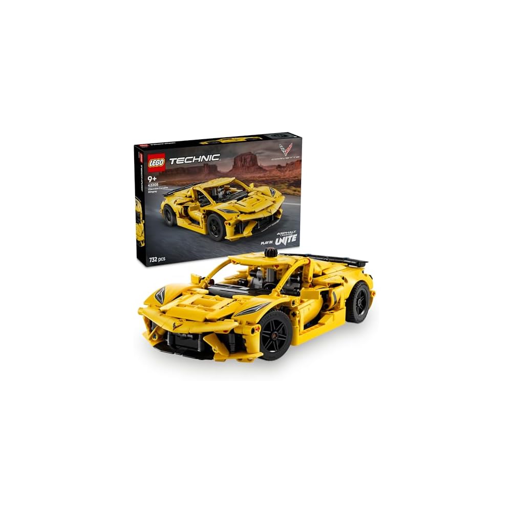 Конструктор LEGO Technic Chevrolet Corvette Stingray, 9-11 лет, Модель транспортного средства 42205