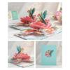 3D Popup Hummingbird Flower Postcard Foldable Blessing Card Handmade Greeting Card with Envelope Anniversary Gifts