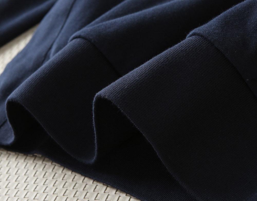 Autumn/Winter Yarn-Dyed Four-Stripe Crew Neck Sweatshirt - All-Cotton Casual Pullover for Men & Women