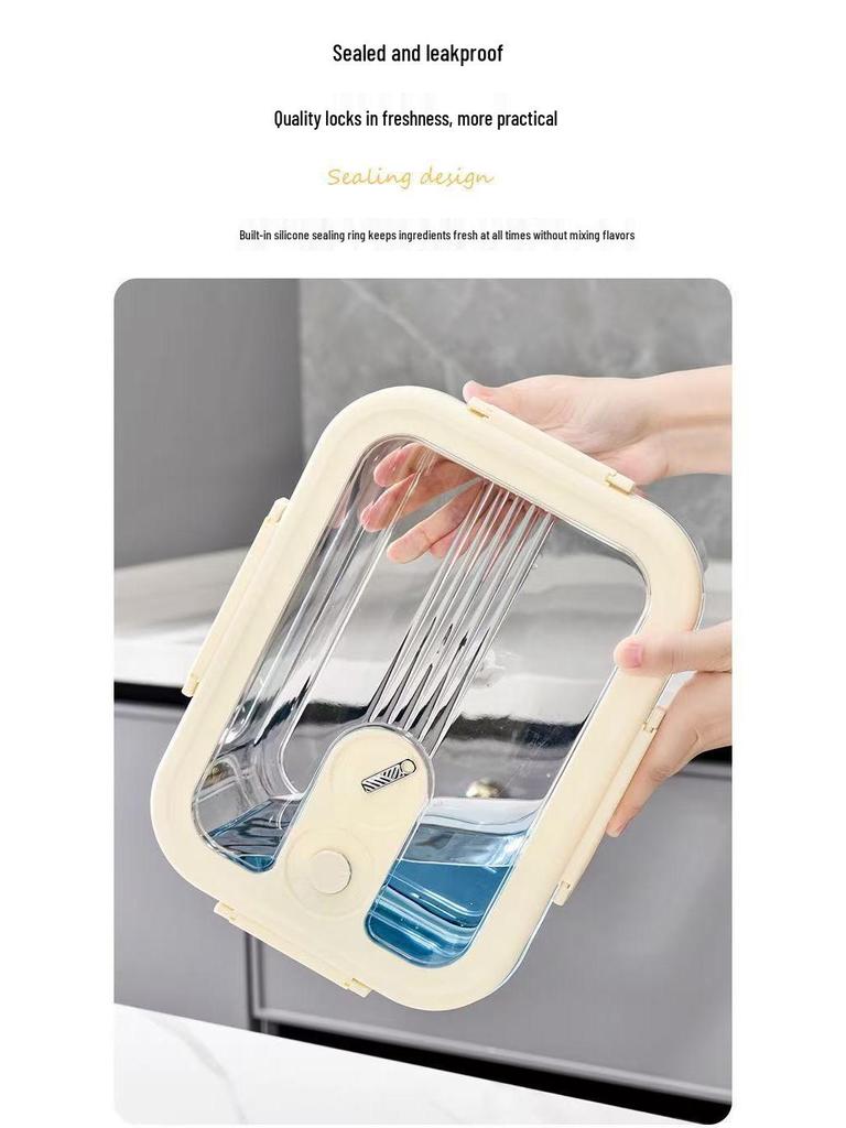 Airtight Transparent Food-Grade PET Refrigerator Organizer - Large Capacity
