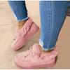 Winter Thick Soled Warm Plush Snow Shoes Women's Round Head Slipper