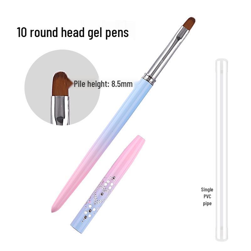 Nail Art Pen Set: 15-Piece Liner Gel Polish & Carving Blooming Brushes