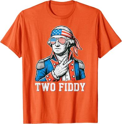 4th of July Two Fiddy George Washington 250 Funny Unisex T-Shirt 3