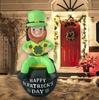 Black Stpatricks Day Cylinder Old Man Luminescent Gas Model Irish Party Beer