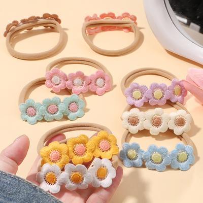 Fascia Carina con Fiori per Neonate Elastica Morbida Fiocchi a Farfalla Fascia per Capelli Accessori per Capelli per Bambini