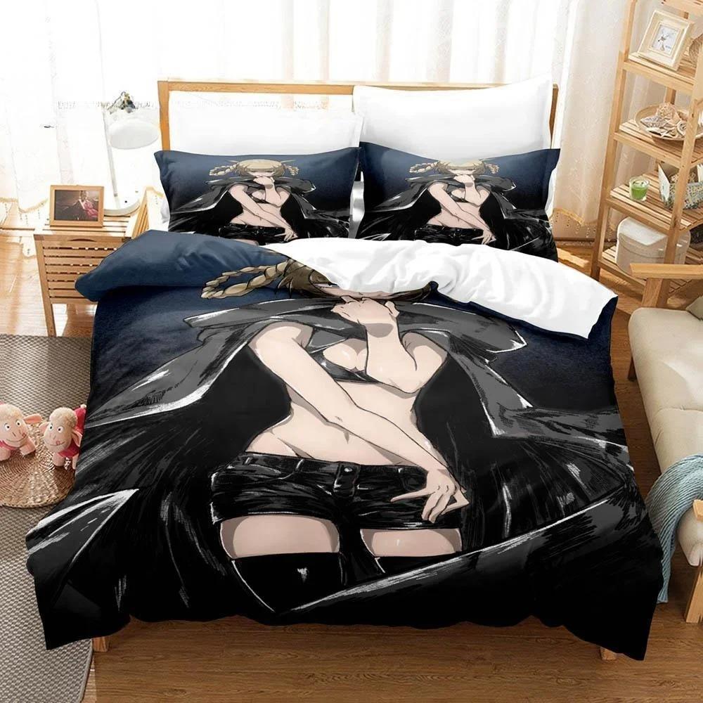 Neues 3D-Druck Anime CALL OF THE NIGHT Bettwäscheset Einzelbett Twin Full Queen King Size Bettset Erwachsene Kinder Schlafzimmer Bettdeckenbezug Sets