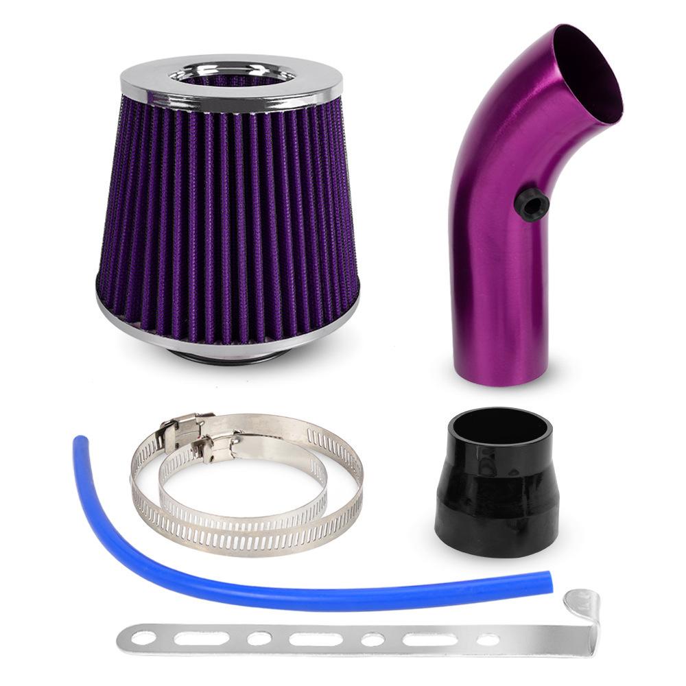 Universeller Nachgerüsteter 76mm Pilzkopf Luftfilter Ansaugrohr Filter Hoher Durchfluss Hoher Kaltluftkegel Luftfilter Aluminiumrohr Kit