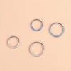 Neuer Stahl Septum Piercing Nasenring 8-10mm Opal Scharnier Segment Clicker Ohrknorpel Ohrringe Helix Lippenpiercing Körperschmuck