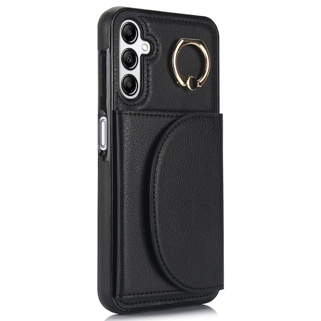 For Samsung Galaxy A54 5G Phone Case Ring Holder Card Slots PU Leather Back Cover