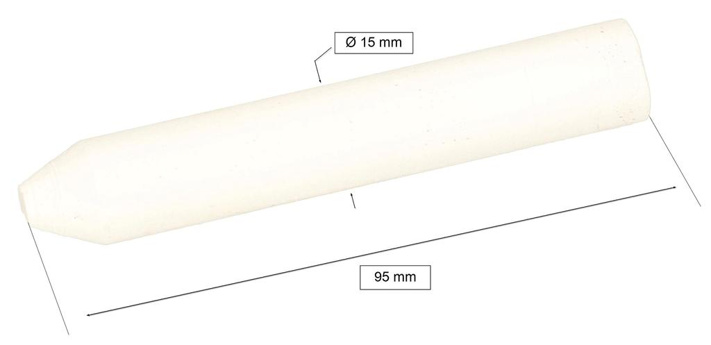 Industrial-technical Chalk, Indelible, 5 Pieces, White