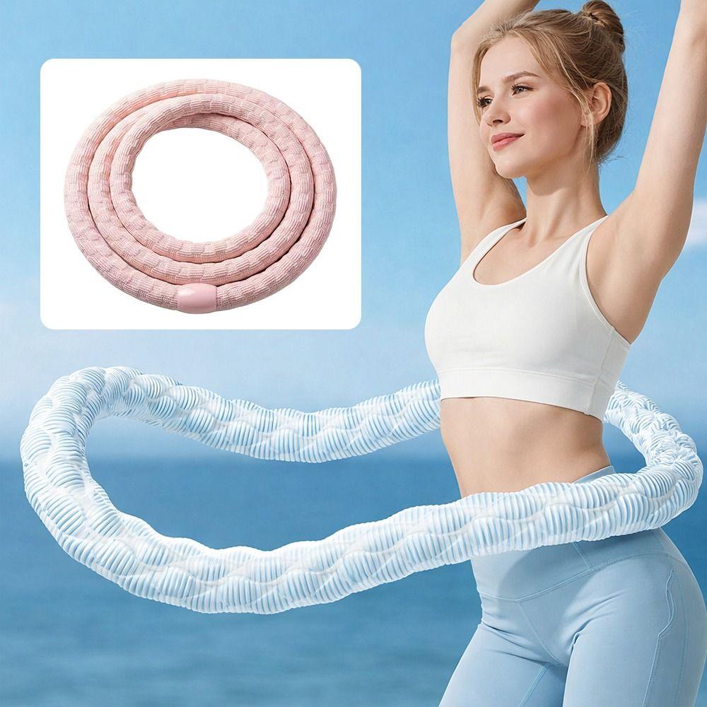 Bounce Spring Fitness Hoop Foldable Fitness Waist Trainer New Spring Tube Yoga Circle  Women