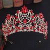 RS217  Silver and Gold Plated Elegant Crystal Wedding Hair Accessories Bride Pageant Tiaras Crowns for Queens