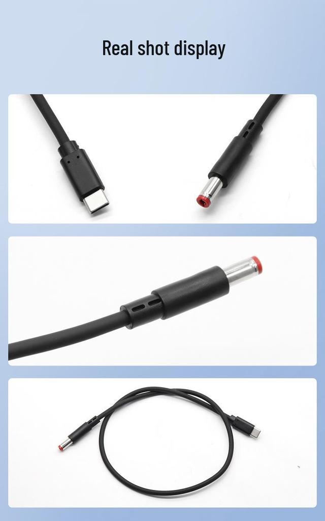 Type-C To DC5525 Power Cable, 20V 100W Fast Charging PD Trigger Cable