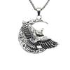 Necklace Retro Eagle Spreading Its Wings Now Hair Pendant