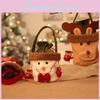 Delightful Christmas Apple Bag Cheerful Fabric Treat Bag Perfect For Kids Holiday Celebrations