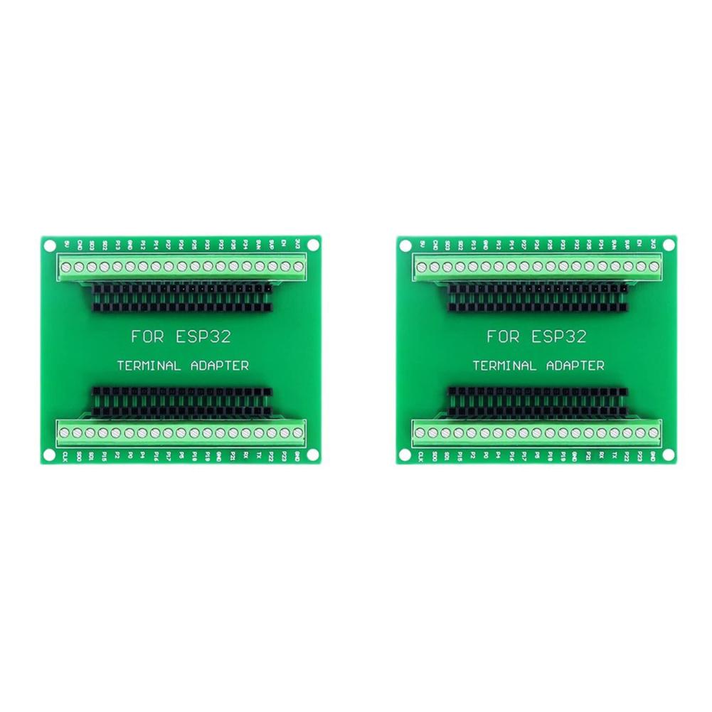 5-1PC ESP32 Expansion Board ESP--32 GPIO 1 Into 2 Breakout Board 38PIN Narrow Version Dual Core CPU WiFi Bluetooth-compatible