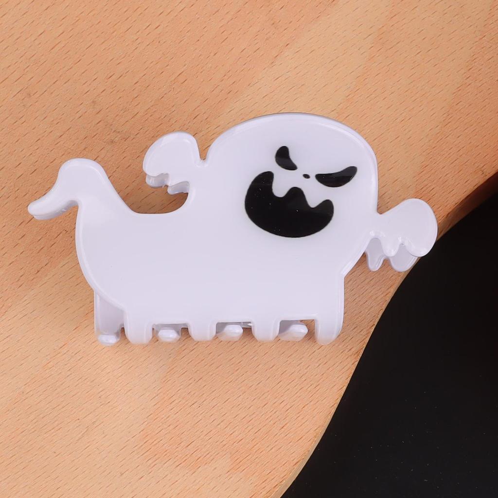 Bamboo Yao Halloween Ghost Pumpkin Hair Claw Clip - Quirky Shark Clip Hair Accessory for Women