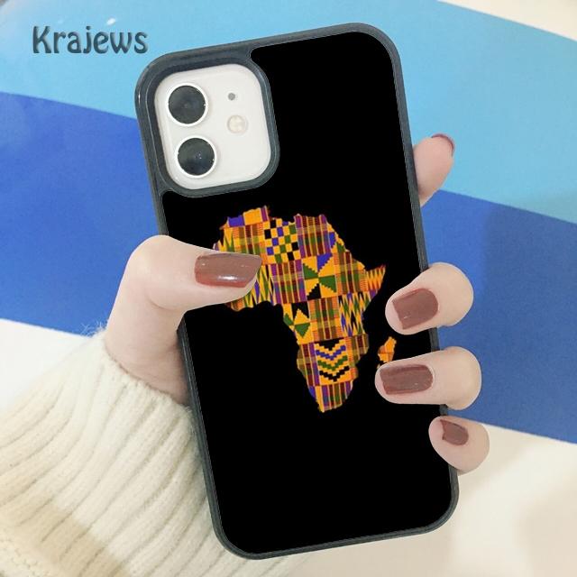 Krajews Africa Map Geography Soft Phone Case Cover For iPhone 17 Air 16 15 14 Plus 11 12 13 Pro Max Coque Shell Fundas