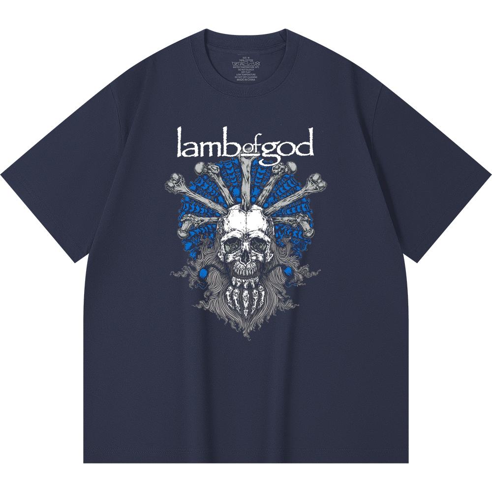 230 Gsm 100% Cotton Heavy Metal T-Shirt  Rock Band Popular Music Print Unisex Heavy Cotton T Shirt