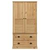 VIGO Wardrobe 90 x 55 x 170 cm Solid Pine Wood