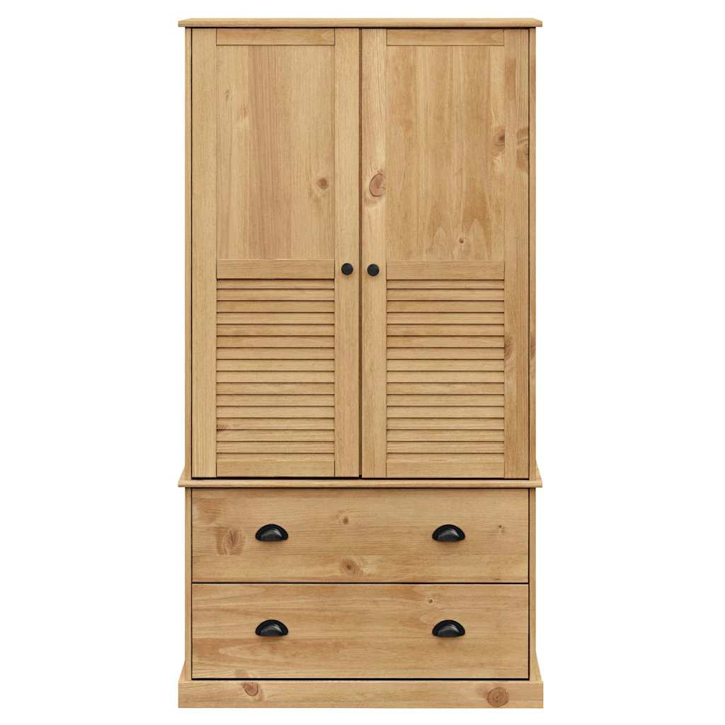 VIGO Wardrobe 90 x 55 x 170 cm Solid Pine Wood