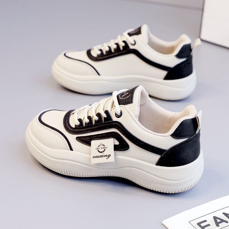 Spring New Breathable Little White Shoes Low-top Casual Board Shoes Thick-soled Versatile Casual Sports Single Shoes Women