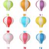 12" 30cm Rainbow Hot Air Balloon Paper Lanterns Ball Lampion Hanging White Wedding Decoration Lampshade Christmas Party Decor