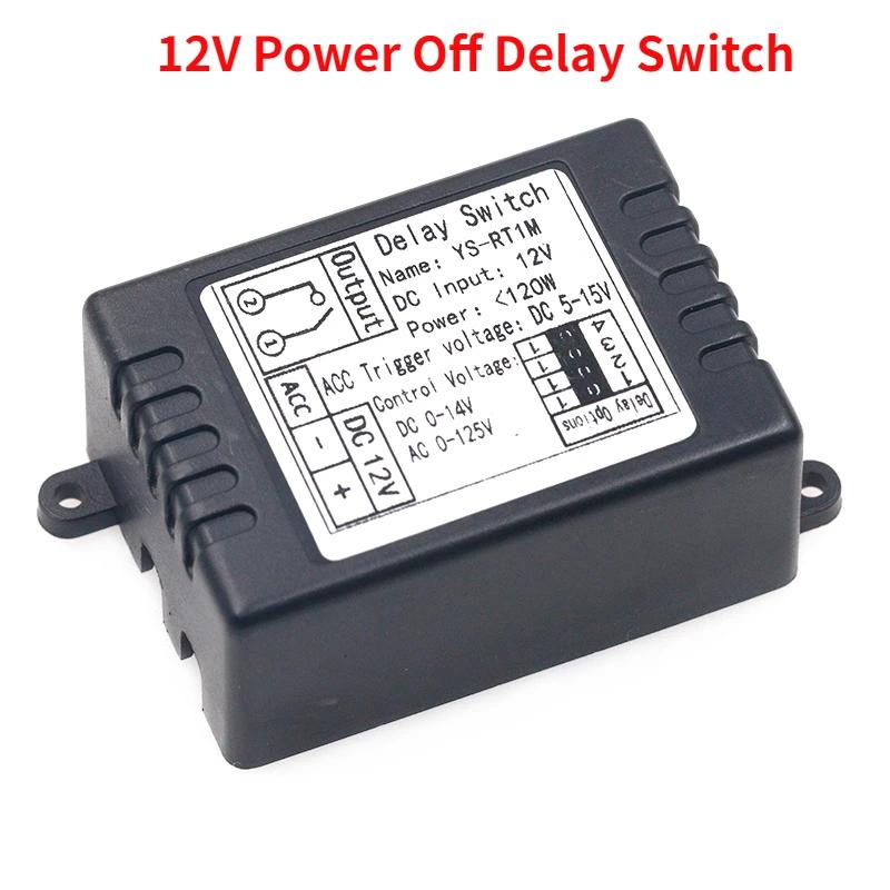 DC12V Car Relay Switch Time Delay Relay Delay Switch Module Car Modification Single Chip Control Time Period Optional