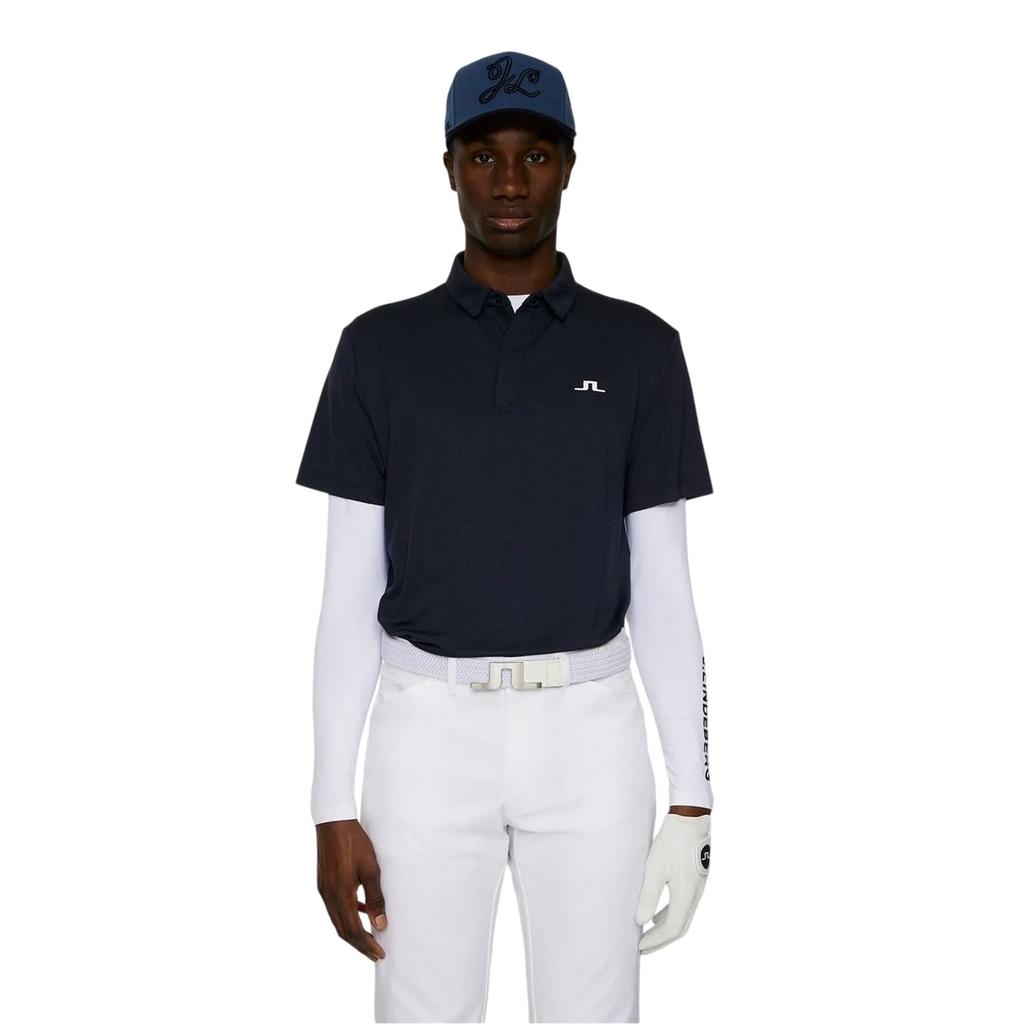 J.Lindeberg Mens Collared Short-Sleeved Polo Shirt