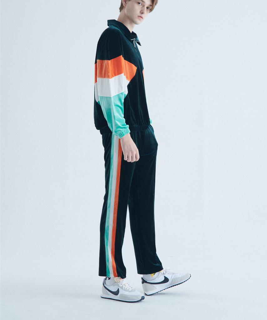 FANGOH Tempo Velvet Track Pants D/Green