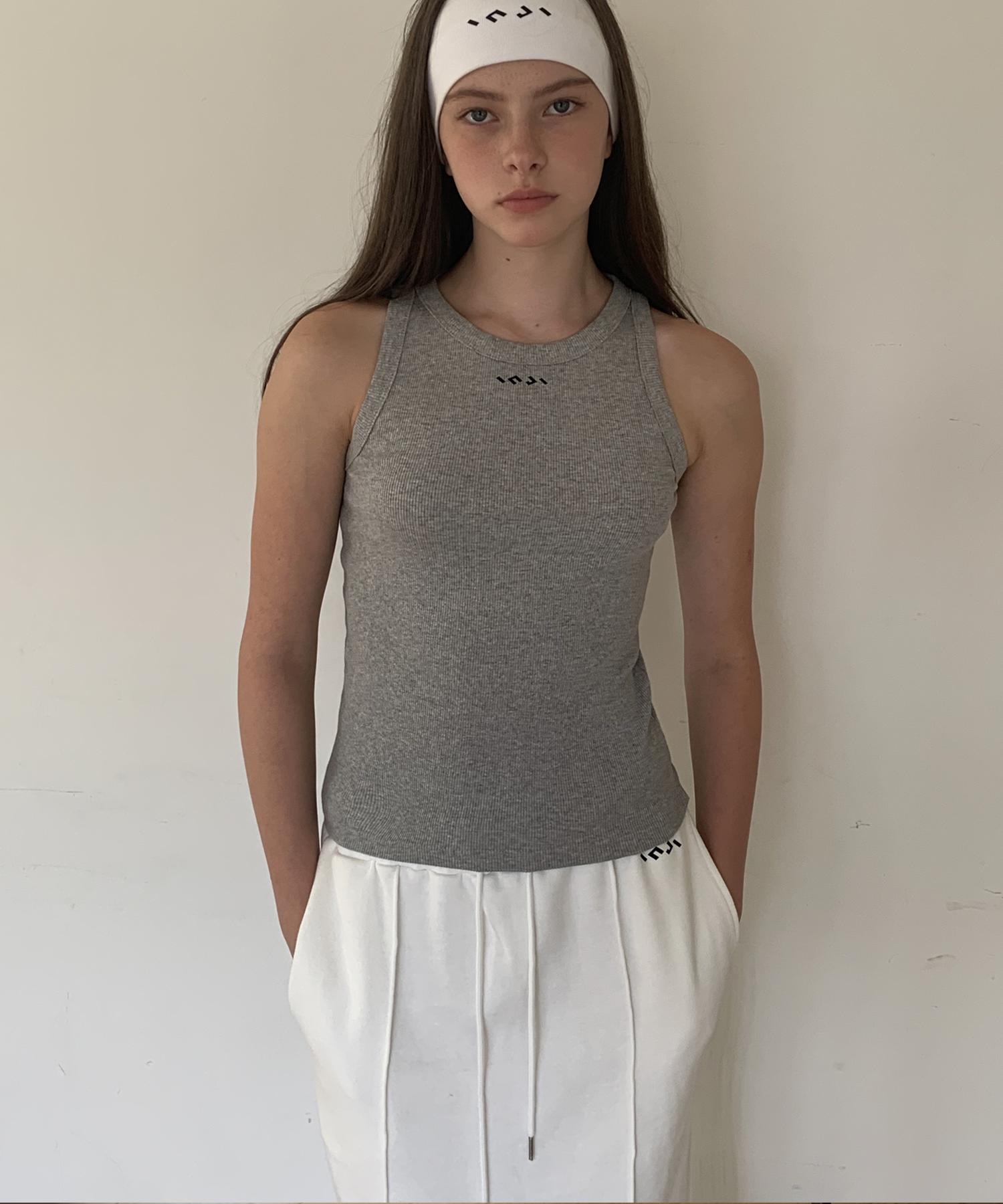 Ingi Active Classic Ribbed Sleeveless Grey One