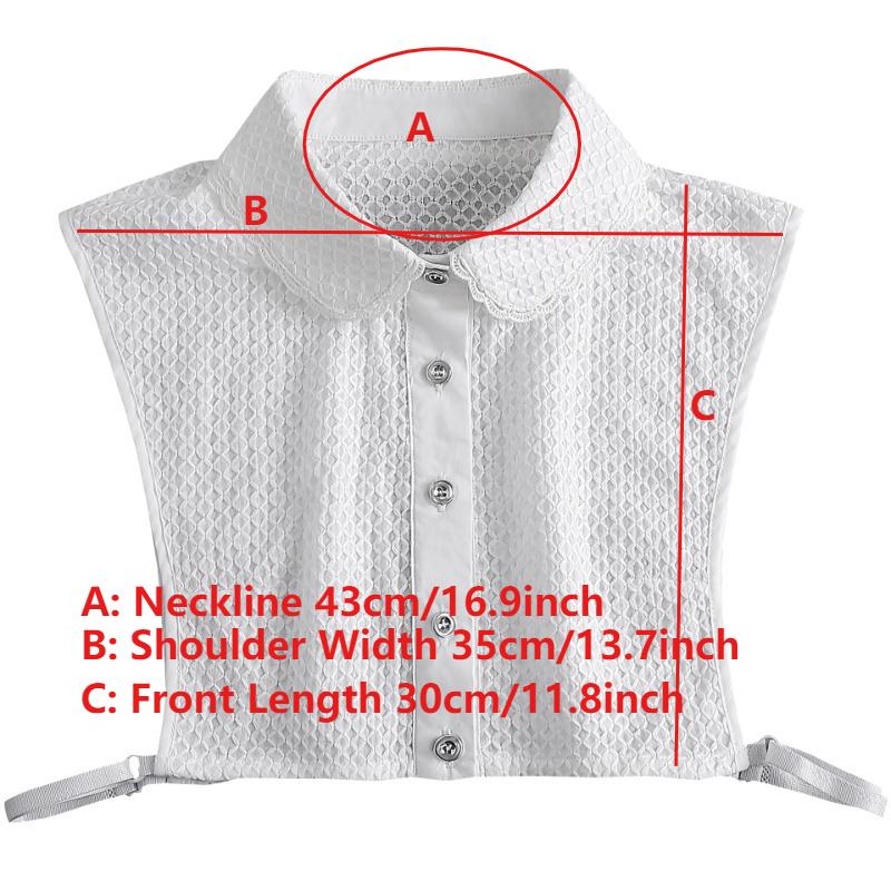 Lace Fake Decorative Collar for Womens and Girls Doll Shirt Detachable Collar Shawl Sweater Neckwear Clothing Accessories
