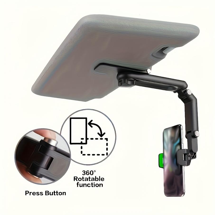 Car Sun Visor Mobile Phone Holder, 360 Degree Rotation, ABS Material, Suitable for Dashboard, Waterproof Car Mobile Phone Holder with Rotation