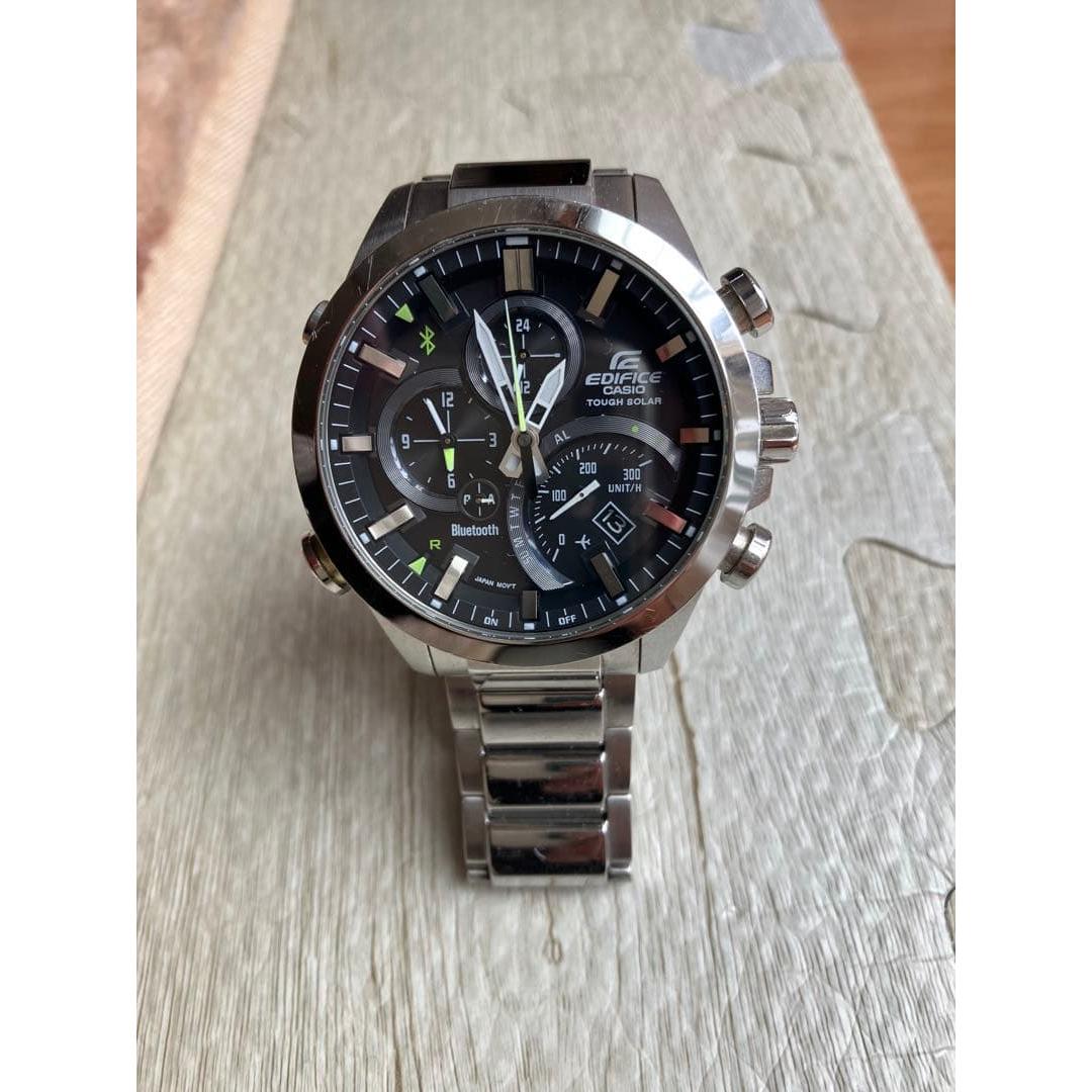 Casio Edifice Bluetooth Хронограф Часы Солнечные Радиоволновые