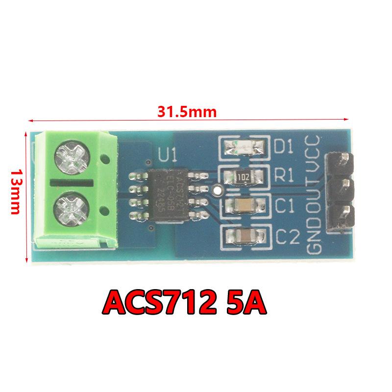 Fuqi ACS712 Current Sensor Module (5A/20A/30A Range)