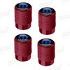 AUM1 Aluminum For Mopar Performance Logo Ram Charger Chrysler Cherokee 4pcs Car Decor Wheel Tire Valve Caps Stem Cover Accessories