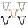1 Stück mehrschichtige Kette Drop Nipple Bar Ring Barbell Body Piercing Schmuck