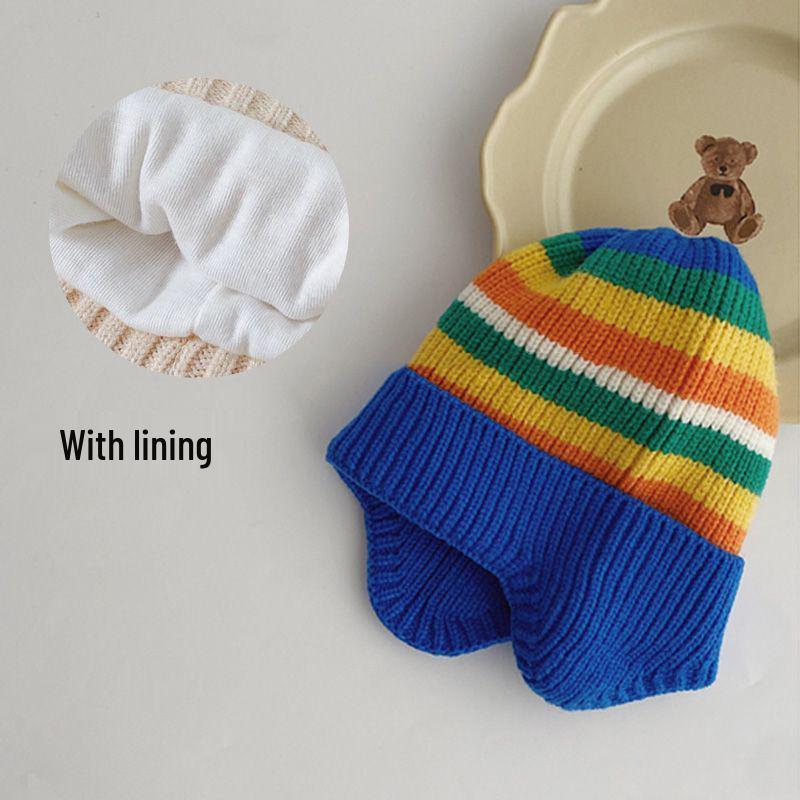 Cozy Plush Baby Hat: Elastic, Thick, Ear-Protecting Winter Warmth for Boys & Girls