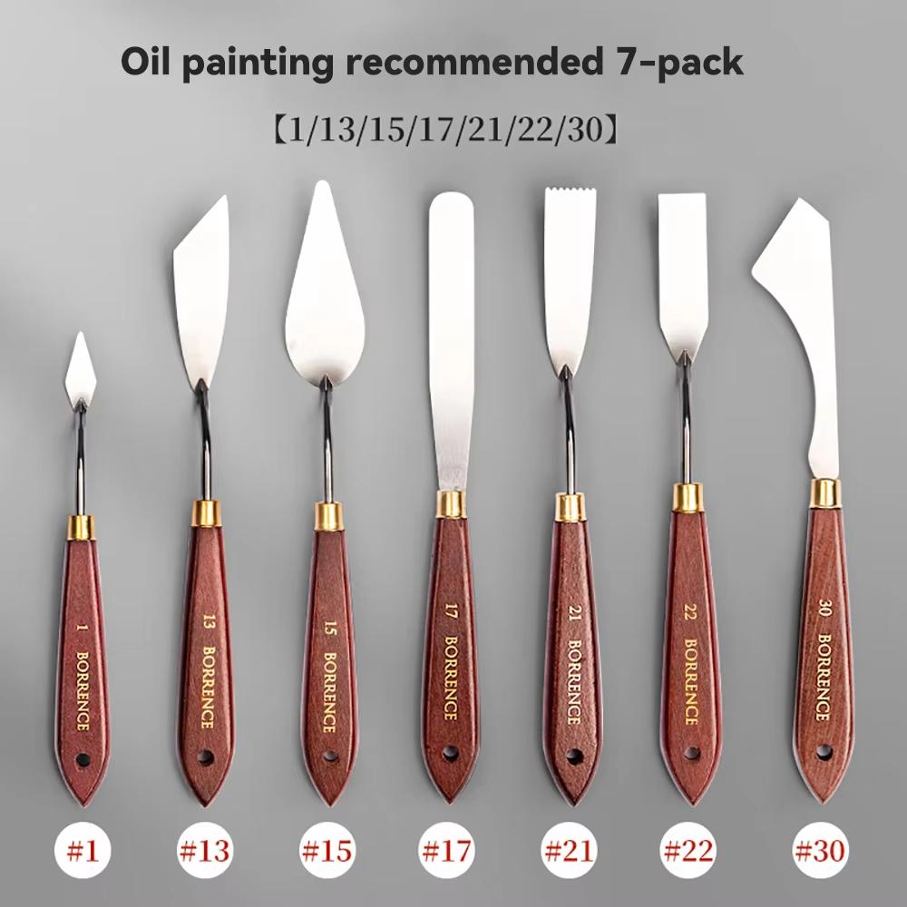 Artist Oil Paint Palette Knife Painting for Watercolor Acrylic Gouache Paint Cake Baking Pick Color Mixing Tools Art Supplies