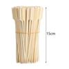 100x Bambusspieße Holz Grillspieße BBQ Tragbare Zubehörwerkzeuge BBQ Essensspieße für Party Gemüse Barbecue Snacks
