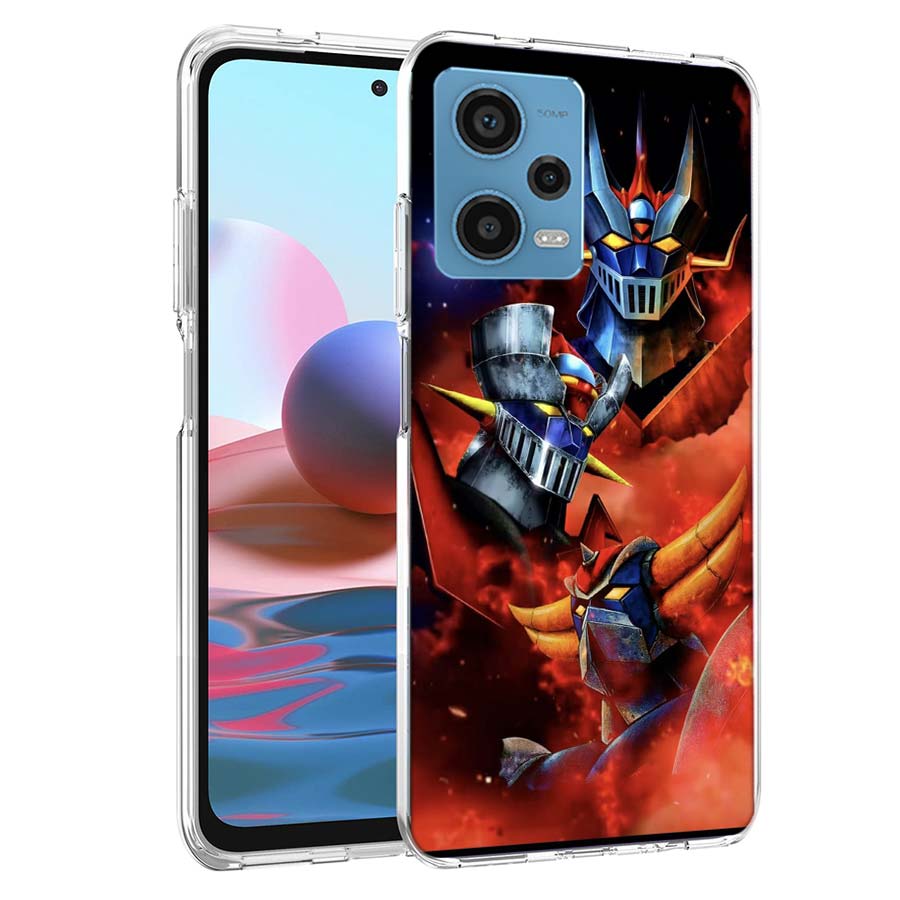 G-Goldorak UFO Robot Phone Case For Redmi Note 13 12 14 15 Pro Plus 13R 11 11T 11E 11S 10 Pro 10S 9 9S Cover Cell Clear TPU Capa