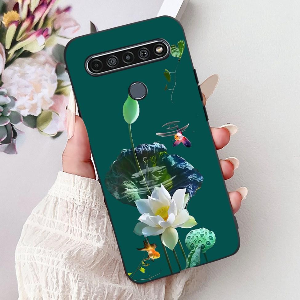 2020 For LG K41S LM-K410 Cover For LG K51S Case LM-K510 Luxury Butterfly Love Cute Cat Cool Handsome Lion Painted Black Silicone
