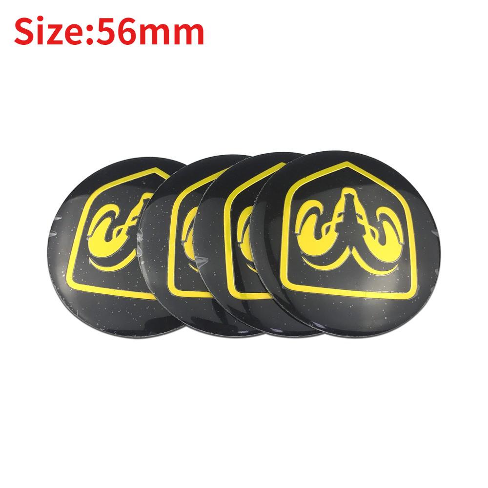 4PCS 56/60/65mm Car Wheel Center Sticker Hub Badge for Dodge AVENGER CALIBER CARAVAN Challenger CHARGER DART DURANGO JOURNEY RAM